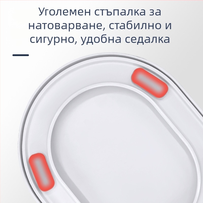 UV тип омекотен капак за тоалетна седалка, универсално удебелено дъно с голям подпор, PP дъска, регулируемо разстояние между дупките 12-18