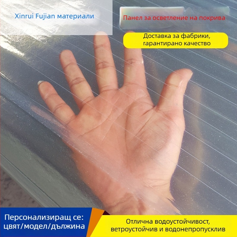 FRP осветителна платка за покривни прозорци – прозрачна покривна плочка от стъклопластик, пожароустойчива пластмасова осветителна платка, Xin Ruifu, Sichuan произход, типове 840/900/820/760/950/470 (по поръчка)