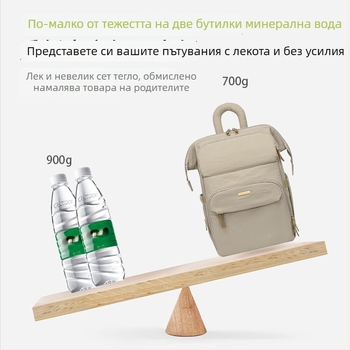 JOYNCLEON Раница за грижа за бебета — водоустойчива с разделяне на сухо и мокро; материал: плат; дизайн: раница; презрамка с извита форма