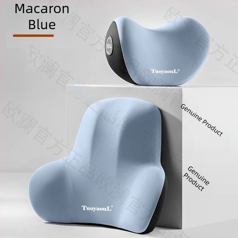 Автомобилен възглавник за глава, шия и пояс за всички сезони, универсална съвместимост, пълнеж паметна пяна, персонализиране