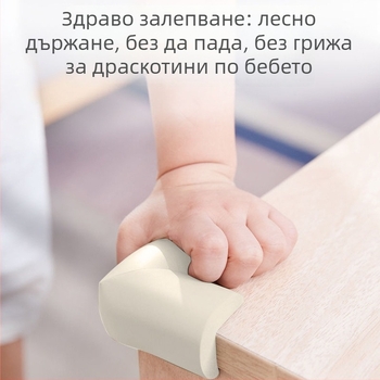 Детски протектор за ъгъл на маса - Правоъгълен ъгъл, 200 бр., Без внос, Без марка