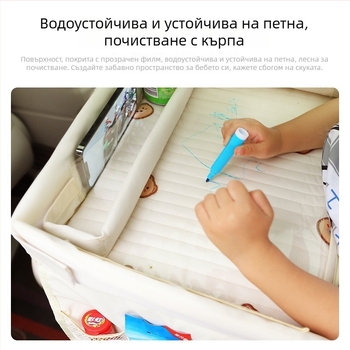 Детска табла за количка Sendi – Oxford плат, водоустойчива чиния, модел: Бродирана, стил: Карикатура