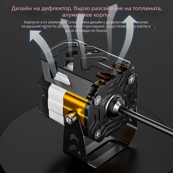 LED проектор фар за мотоциклет, 30W, 12-85V, алуминиева сплав