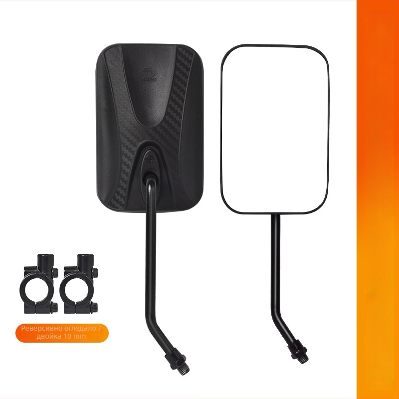 Огледало за обратно виждане за мотори и триколки | Поликарбонатен материал | Mojielong