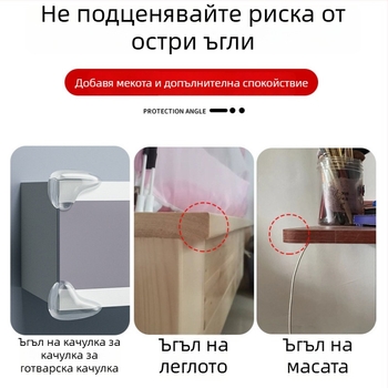 Защитник за ъгъл на детска мебел, правоъгълна форма, модел 526526, опаковка 5000, произход: Континентален Китай