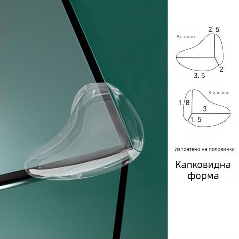 Защитник за ъгъл на детска мебел, правоъгълна форма, модел 526526, опаковка 5000, произход: Континентален Китай