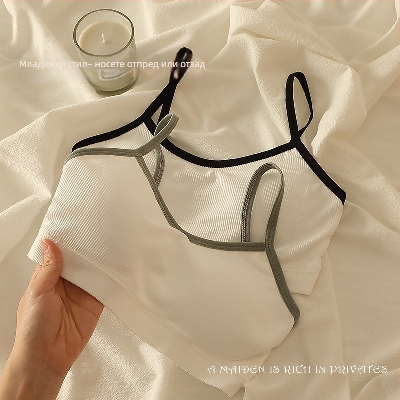 Сутиен без презрамки за момичета, пълна чашка с тънки формовани чашки, дишащ найлон, 90–95% найлон; безпрезрамков модел за гръб и комфорт.