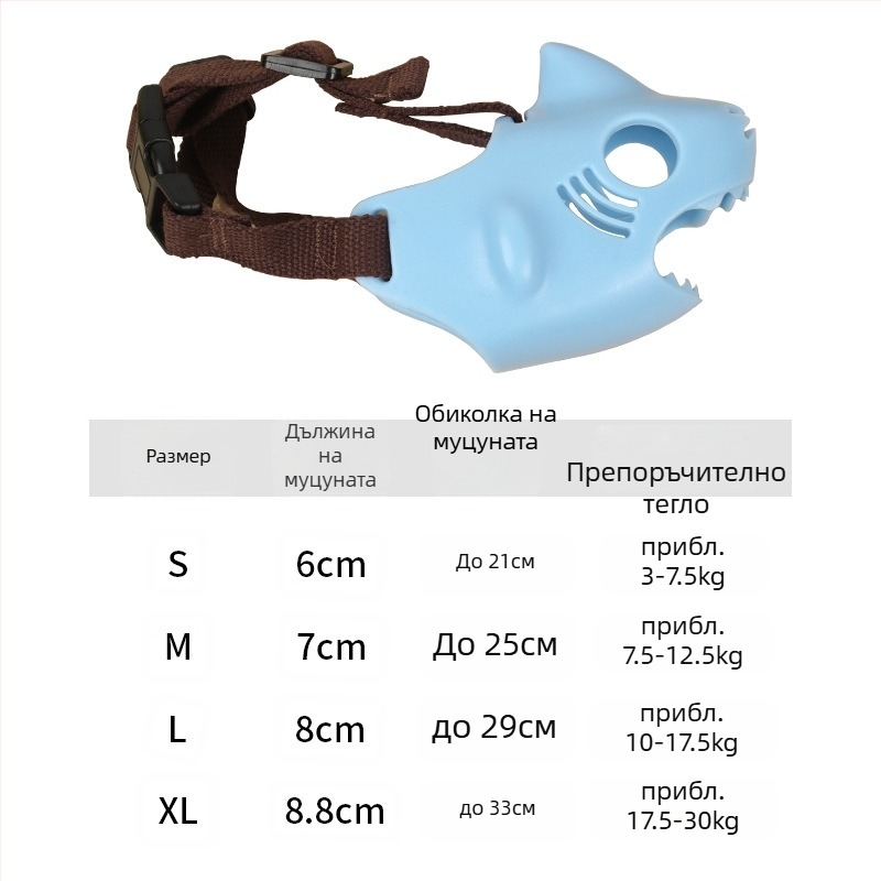 Кучешка муцуна от TPR — марка Dog Overlord, комплект 100 броя