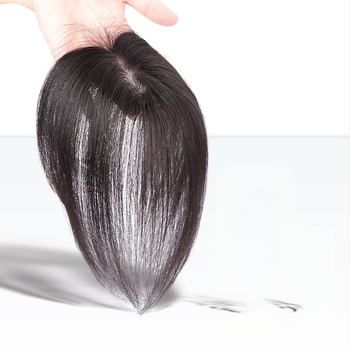 Перука Qiao Xi от човешка коса за дами – лека и тънка, ръчно тъкана, права, подходяща за боядисване