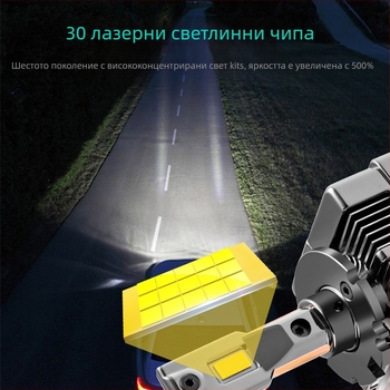 Автомобилен LED фар за глава, съвместим с D1S-D5S, 35W, 12V, 6000 lm, IP68