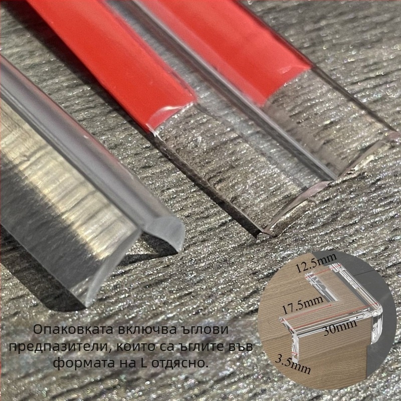 Прозрачна лента за защита на ръба за дървени мебели – без лепило, защита на ръба на маса, марка Even Morning