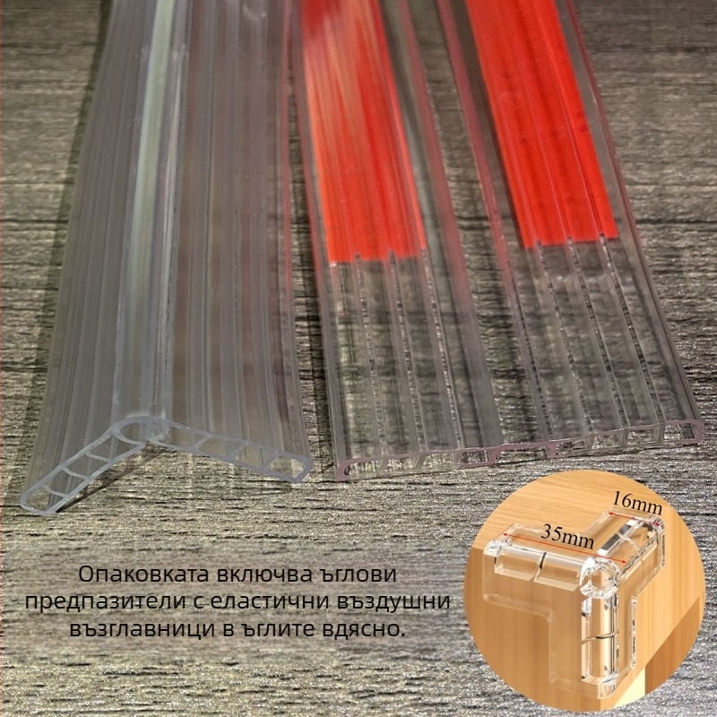 Прозрачна лента за защита на ръба за дървени мебели – без лепило, защита на ръба на маса, марка Even Morning