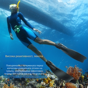 Плавници за свободно гмуркане – Материал: TPR+PP; Марка: WAVE; Категория: Други; За дълбоки гмуркания