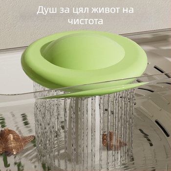 Hermit Crab Breeding Box с катерачна рамка, водна помпа и укритие; Turtle Breeding Tank – стоки за домашни любимци (Тегло 1.28 кг; Вид: Brazilian Turtle; Вид костенурки: Turtle; Форма на тялото: Toy Type)