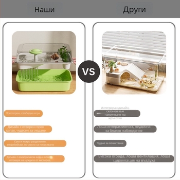 Hermit Crab Breeding Box с катерачна рамка, водна помпа и укритие; Turtle Breeding Tank – стоки за домашни любимци (Тегло 1.28 кг; Вид: Brazilian Turtle; Вид костенурки: Turtle; Форма на тялото: Toy Type)