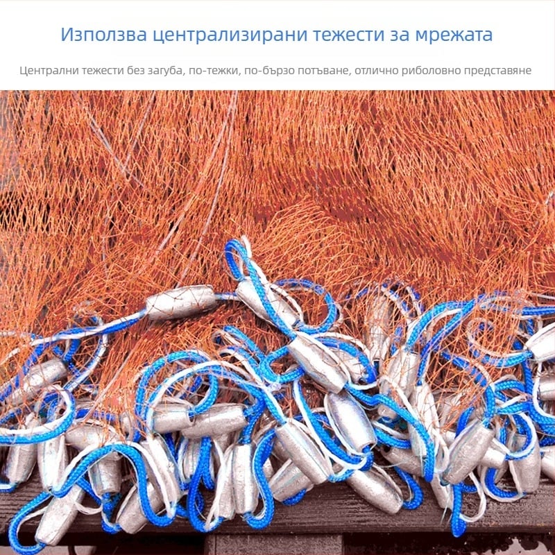 Диск-подобна хвърляща мрежа за риболов – ръчно хвърляне, лесно въртяща се мрежа, риболовна екипировка; марка Tado, произход Китай, спорт: риболов, пускана пролет 2020