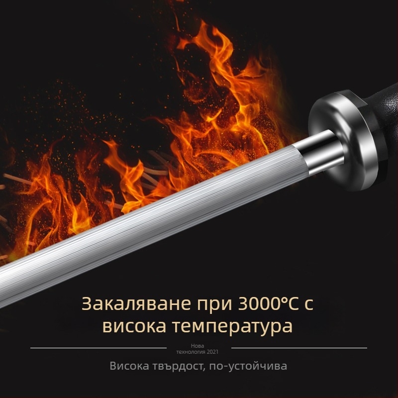 Диамантена пръчка за заточване за месари – многофункционален инструмент за заточване на ножове, персонализирано лого, възможност за поръчкова обработка, пускана през 2024 г., произход Китай