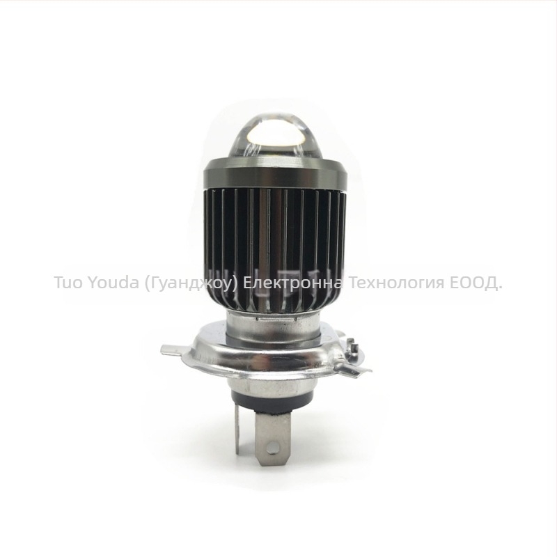 LED фар за мотоциклет H6/P15D/H4, с вентилатор, 30W, 3500 lm, 10-80V, IP68