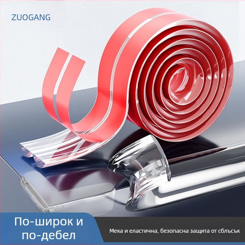 Zuo Gang Прозрачен силиконов противоударен кант за ръбове на маси и ъгли на стени, без мирис