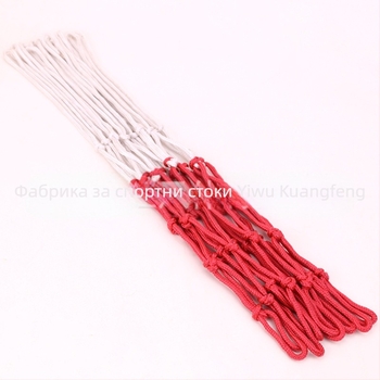 Найлонова баскетболна мрежа за табло за състезателни мачове, съвместима с постове и стойки, без печат на лого