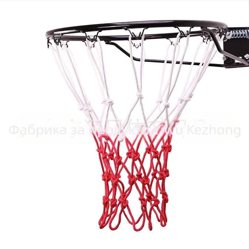 Найлонова баскетболна мрежа за табло за състезателни мачове, съвместима с постове и стойки, без печат на лого
