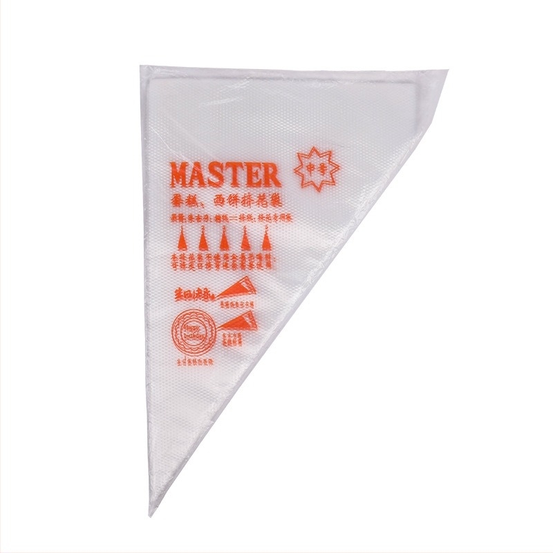 Комплект пош за украса: 50 пластмасови накрайника за крем за торти — Polyester, категория торбички за украса, стил 3 жици