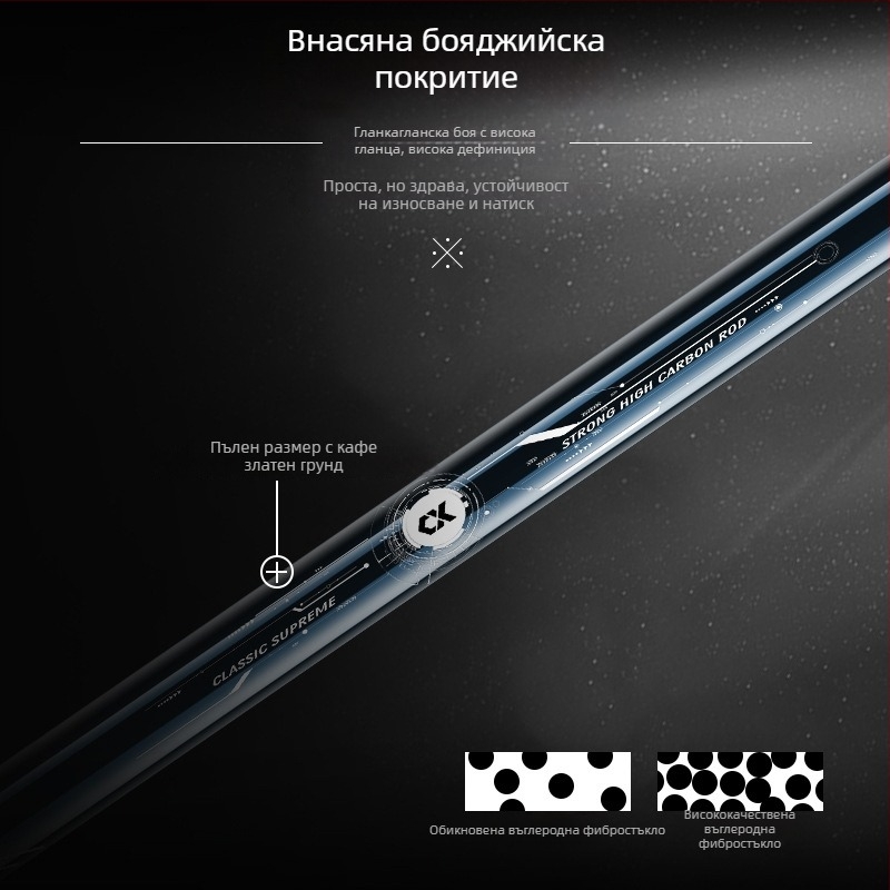 Drooping String карбонов телескопичен прът за риболовна мрежа – ултралек, здрав, произведено в Китай