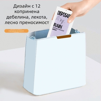 PEVA еднократен дъждобран-понче за възрастни, стандартна дебелина, карикатурен стил
