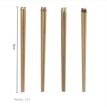 Xinxuan дървени клечки за хранене – сладък стил, карикатурен дизайн, нехлъзгащи се