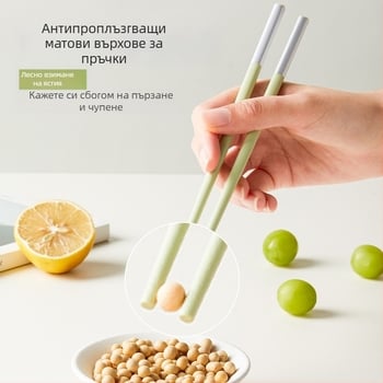 Клечки за хранене, PET материал, неплъзгащи се, термоустойчиви, 5 чифта, персонализирано лого