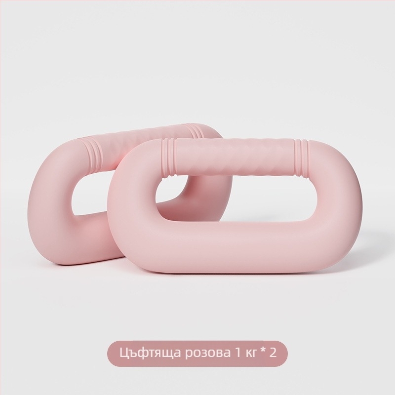 Дъмбел пръстен за домашна употреба – PVC и железен пясък, тежести 1 кг / 1,5 кг / 2 кг / 2,5 кг, подходящ за фитнес и оформяне на тялото
