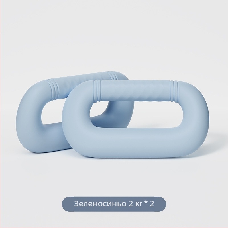 Дъмбел пръстен за домашна употреба – PVC и железен пясък, тежести 1 кг / 1,5 кг / 2 кг / 2,5 кг, подходящ за фитнес и оформяне на тялото