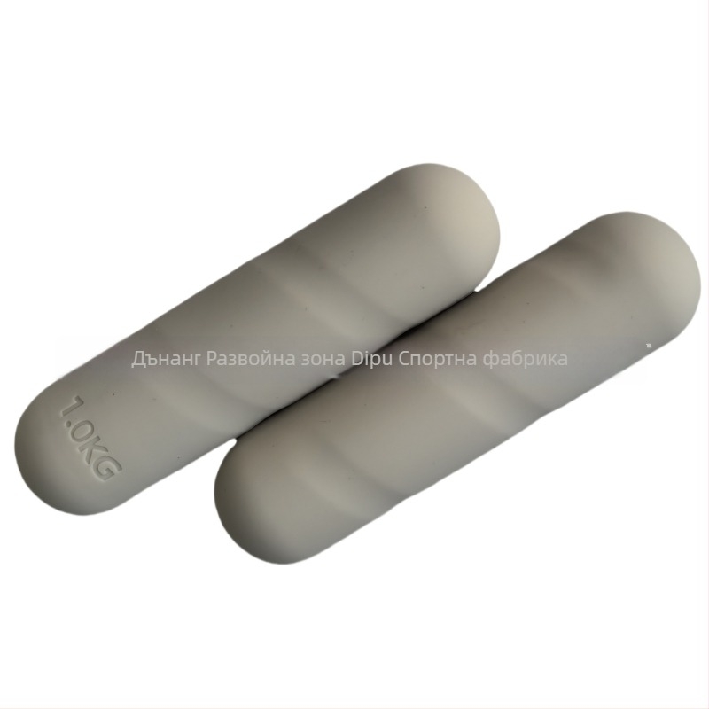 Силиконова пръчка за тренировка на ръце – желязо и силикон, нехлъзгаща се дръжка, за Pilates и йога, тегло 2 кг за чифт