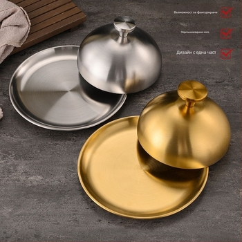 Капак от неръждаема стомана за говежди стекове, кръгъл повдигнат капак за тенджера, модел YX9112, марка Yuxiang