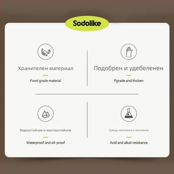 Еднократни нитрилни ръкавици за кухня, за миене на съдове, хранително качество, устойчиви на прах, дебелина 1 нишка