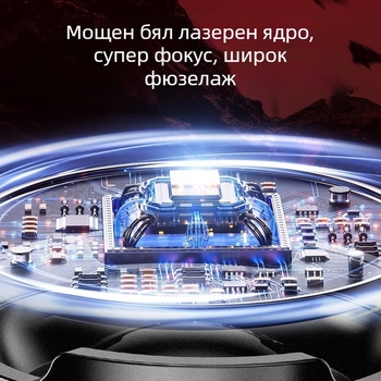 Ръчно фенерче с дълъг обсег (3W LED, 800 mAh, батерия 18650, обхват 100–200 м, време за зареждане 1,5 ч)