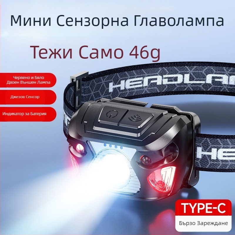 LED челна лампа с USB зареждане, ръчно захранване, обхват 50–100 м