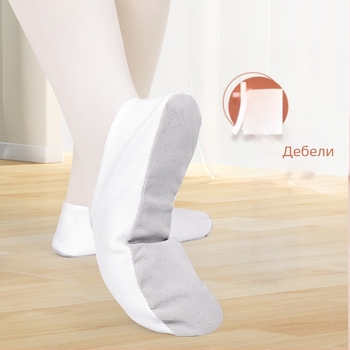 Гимнастически обувки за танци, кожена подметка, единична дебелина, унисекс, за възрастни, за танцови спортове