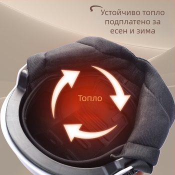 Шлем за езда – ABS, половин шлем, зимно ползване, за електрически превозни средства, унисекс