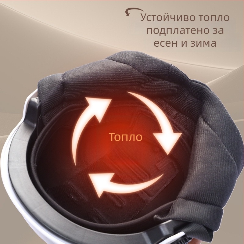 Шлем за езда – ABS, половин шлем, зимно ползване, за електрически превозни средства, унисекс