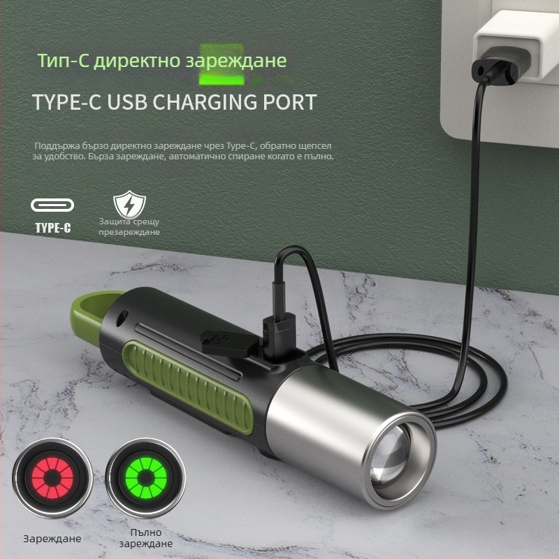 LED ръчно фенерче, CE сертифициран, номер на продукт 24U010352600, преносимо компактно външно осветление