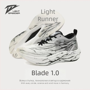 Обувки за трейл ръннинг с мрежеста горна част, противохлъзгаща гумена подметка, гумена междинна подметка, ударопоглъщане, нисък глезен