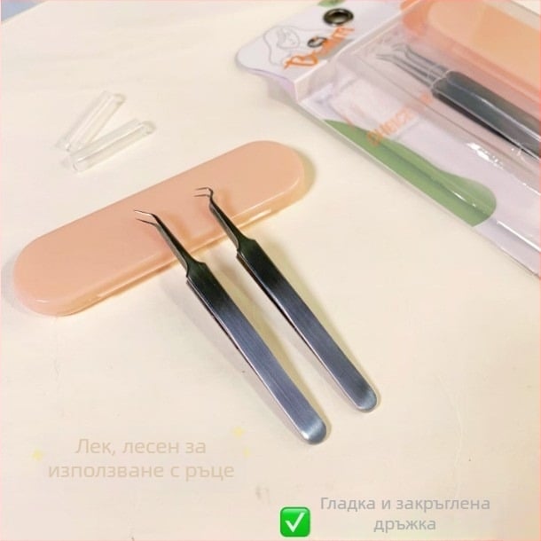 Snow Mary Комплект игли за акне от неръждаема стомана със извити и наклонени върхове