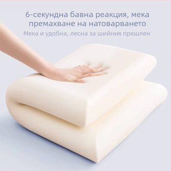 Възглавница Pillow Island от памет пяна, правоъгълна форма, височина на сърцевината 10–15 см, плат на сърцевината: полиестер-памук