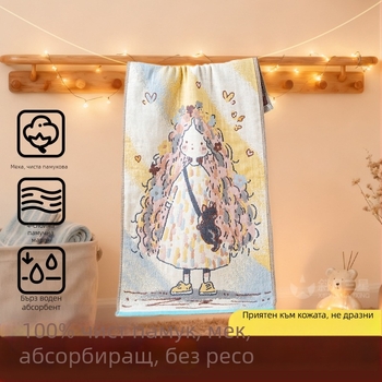 Бебешка лицева кърпа, мека, щадяща кожата и попивна — марля тъкан, 95 г, марка Slanting Moon Three Stars