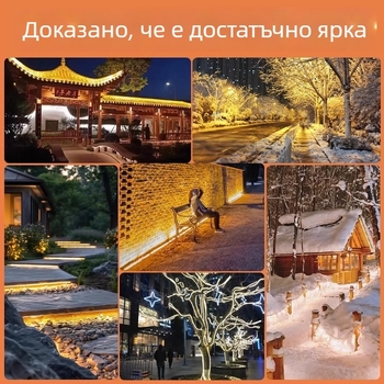 LED кръгла светодиодна лента за реклама - силиконова гъвкава, за външно използване, водоустойчива (Не е внесена; Без сертификат; Не е общ данъкоплатец)