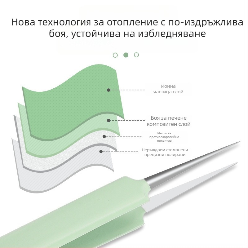 Комплект за лечение на акне, 5 части, неръждаема стомана, с огледало, модел fcztz-03