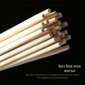 Еднократни бамбукови клечки за хранене за ресторанти, за бързо хранене и за домашна употреба, с печат на лого — Артикул A28171