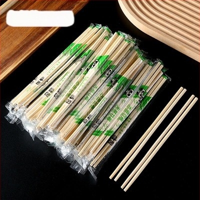 Еднократни бамбукови клечки за хранене за ресторанти, за бързо хранене и за домашна употреба, с печат на лого — Артикул A28171