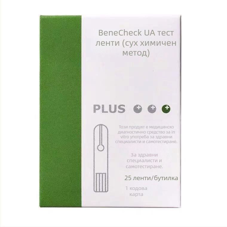 Baijie детектор за урична киселина — еднократен кръвен анализатор с тест ленти, опаковка 10/25 ленти, Национално машинно одобрение 20172400021